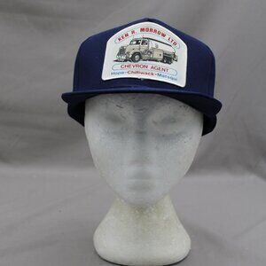 Vintage Patched Cap - Ken Morrow Chevron Gas Truck Graphic - Adult Snapback